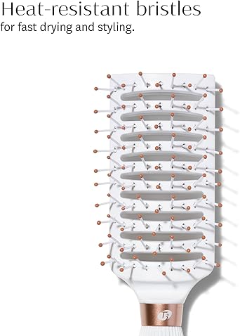 T3 Dry Vent Hair Brush Vented Detangling Brush for Fast Blow Drying Heat Resistant Bristles - Image 2
