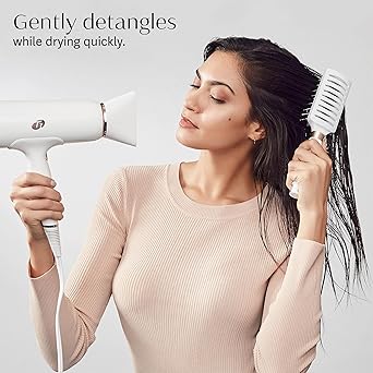 T3 Dry Vent Hair Brush Vented Detangling Brush for Fast Blow Drying Heat Resistant Bristles - Image 4