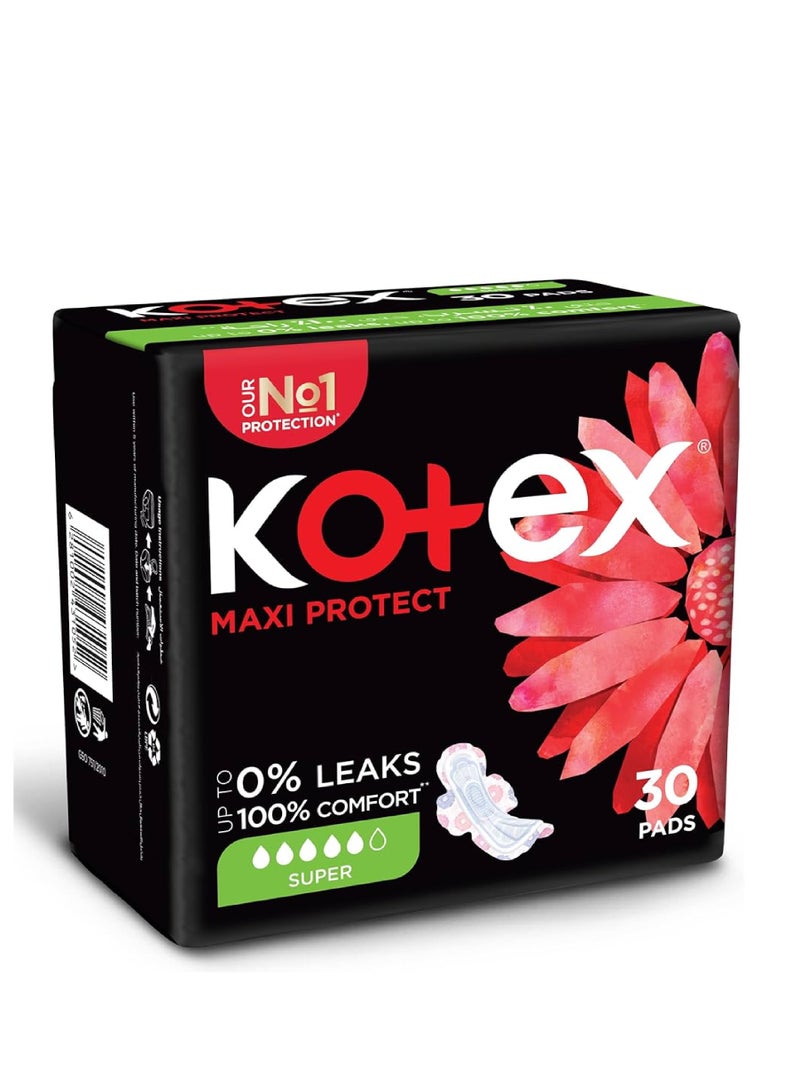 KOTEX MAXI THICK SUPER PAD 30'S