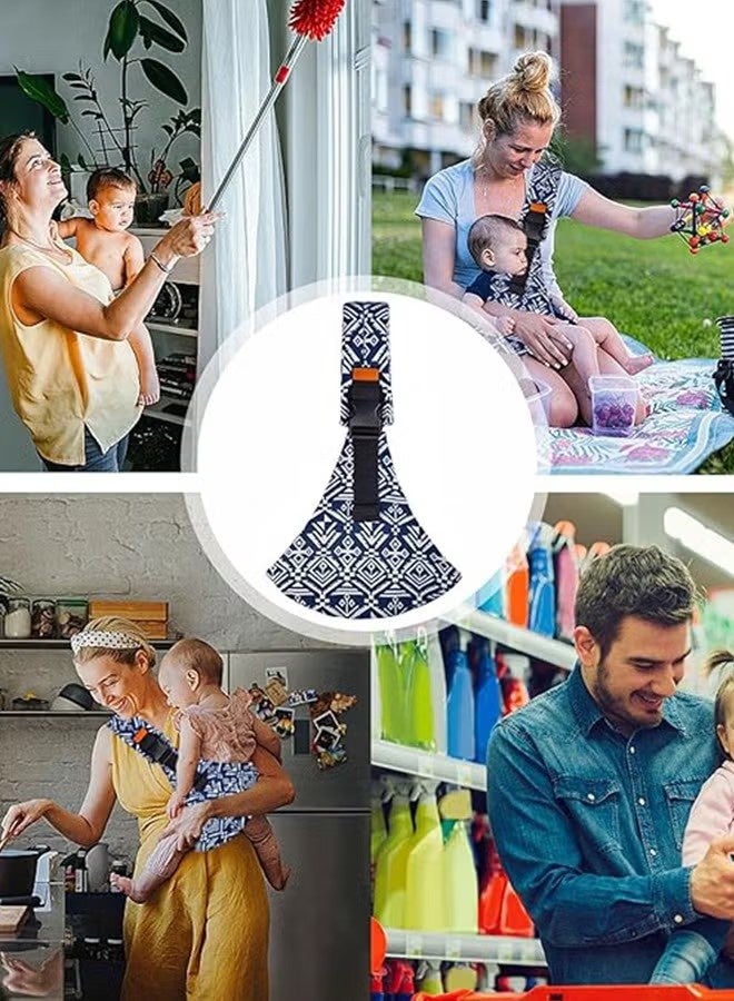 JS Baby Sling Carrier, Toddler Carrier, Adjustable Baby Carrier Sling, Portable and Lightweight Sling, Non-Slip Hip Seat Carrying 10-30lbs - Image 5