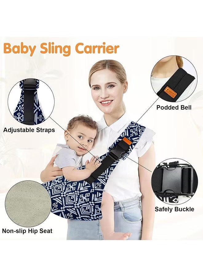 JS Baby Sling Carrier, Toddler Carrier, Adjustable Baby Carrier Sling, Portable and Lightweight Sling, Non-Slip Hip Seat Carrying 10-30lbs - Image 4