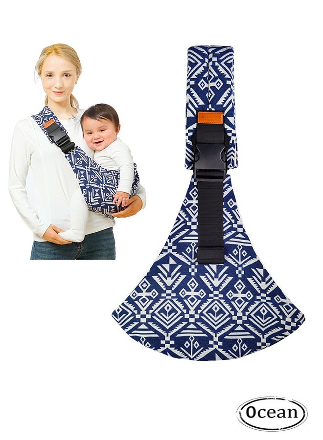 JS Baby Sling Carrier, Toddler Carrier, Adjustable Baby Carrier Sling, Portable and Lightweight Sling, Non-Slip Hip Seat Carrying 10-30lbs - Image 1