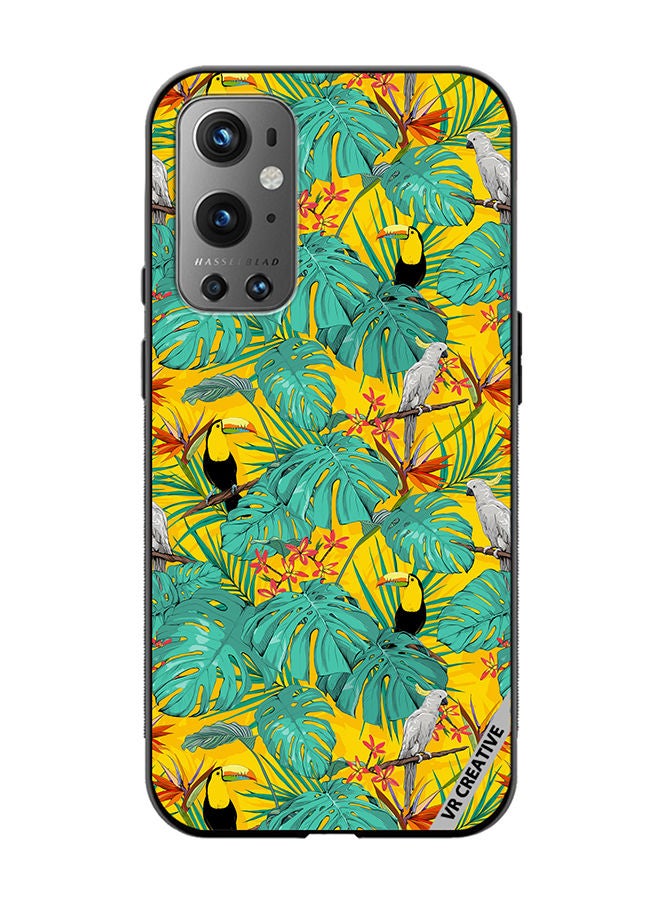 VR CREATIVE Protective Case Cover For OnePlus 9 Pro Jungle Bird Design Multicolour - Image 1