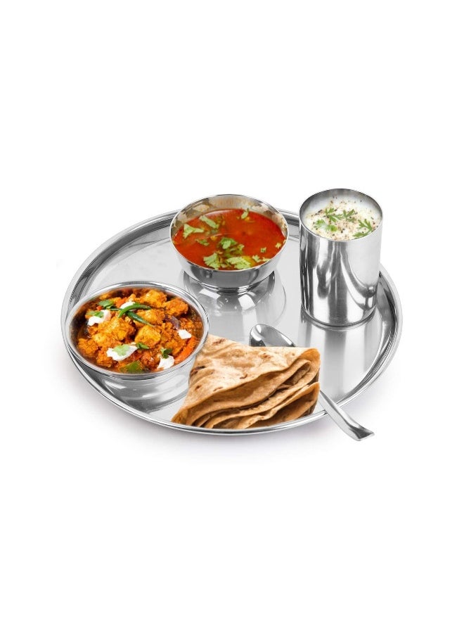 BLACKSTONE - Stainless Steel Buffet Plates Rice Plates Set of 2 Pcs 28cm - Image 1