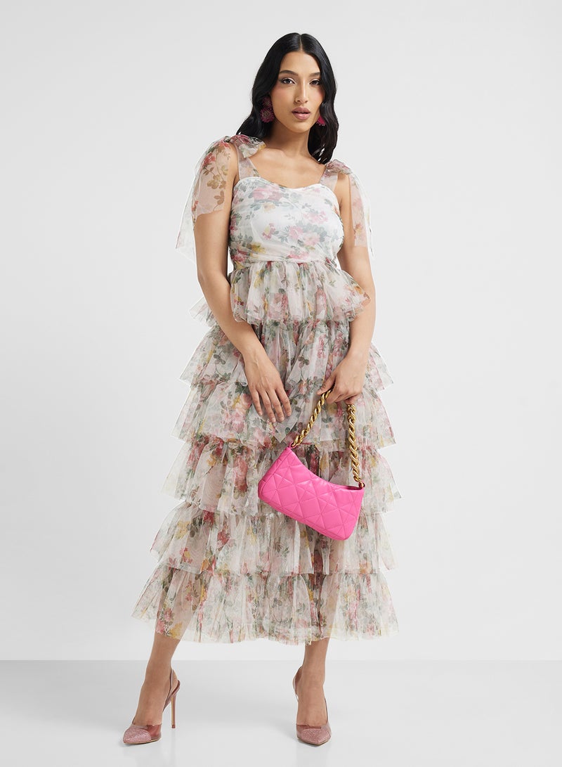 Ella Limited Edition Tiered Floral Dress - Image 1