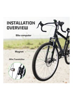 KASTWAVE Wired Bike Computer, MPH KM/H Bicycle Computer, Digital LCD Backlight Display Bike Speedometer, Waterproof Cycling Computers Odometer, Multifunctional Automatic Wake-up Odometer for Bike  - Image 5