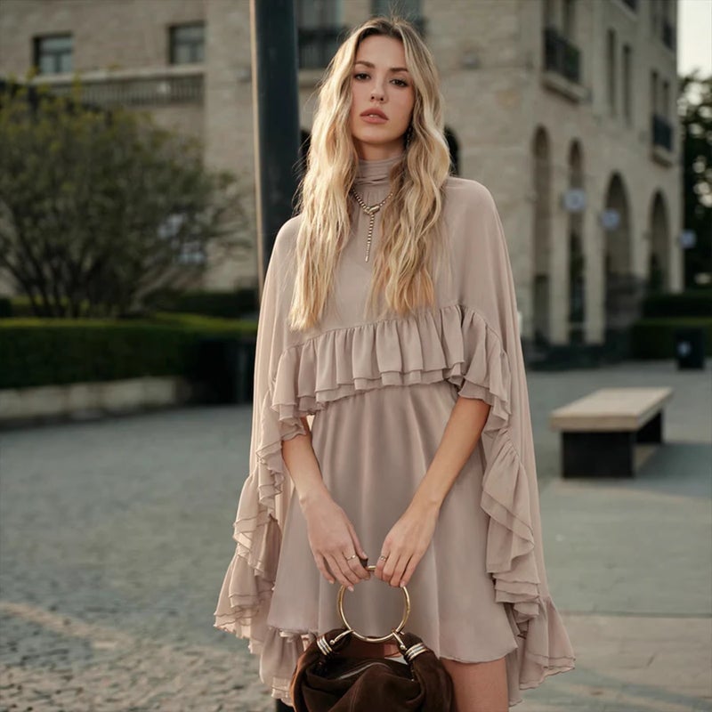 Elegant Chiffon Dress Set with Camisole for Women Spring Summer - Image 2