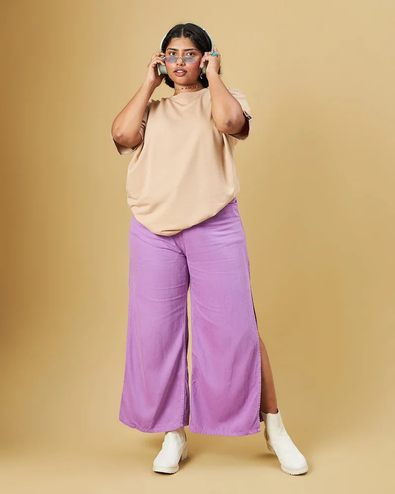 bewakoof  Women's Brown Oversized Plus Size T-shirt for Women | Best Price UAE
