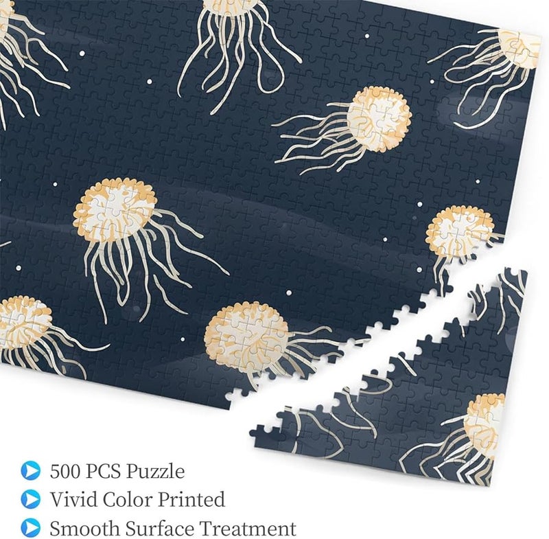 Phayah Jellyfish In The Stars 500 Piece Jigsaw Puzzle For Adults Home Decor - Image 3