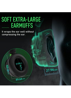 EKSA Gaming Headset  7.1 Surround Sound for PS4 PS5 Xbox, AI Intelligent Noise Cancelling Microphone, Game/Muisc Mode, Wired Headphones for Xbox one, Computer  - Image 4