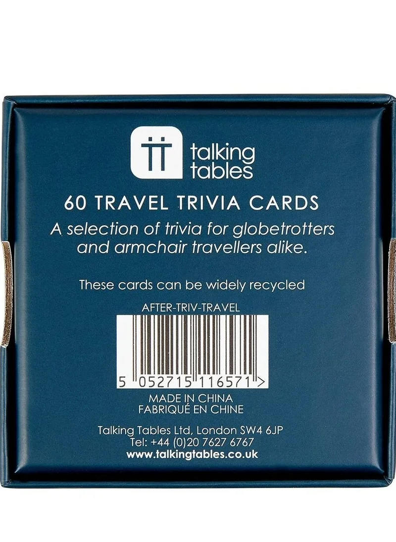 Talking Tables After Dinner Trivia - Travel