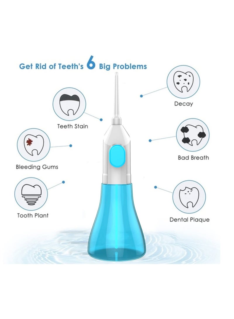 Excefore Water Flosser Oral Irrigator for Teeth, Water flosser portable, Manual Water flosser cordless, Braces Cleaning Machine, Cordless Oral Irrigator, for Travel and Home - Image 5