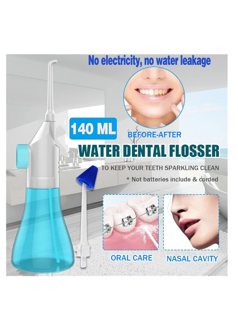 Excefore Water Flosser Oral Irrigator for Teeth, Water flosser portable, Manual Water flosser cordless, Braces Cleaning Machine, Cordless Oral Irrigator, for Travel and Home - Image 4