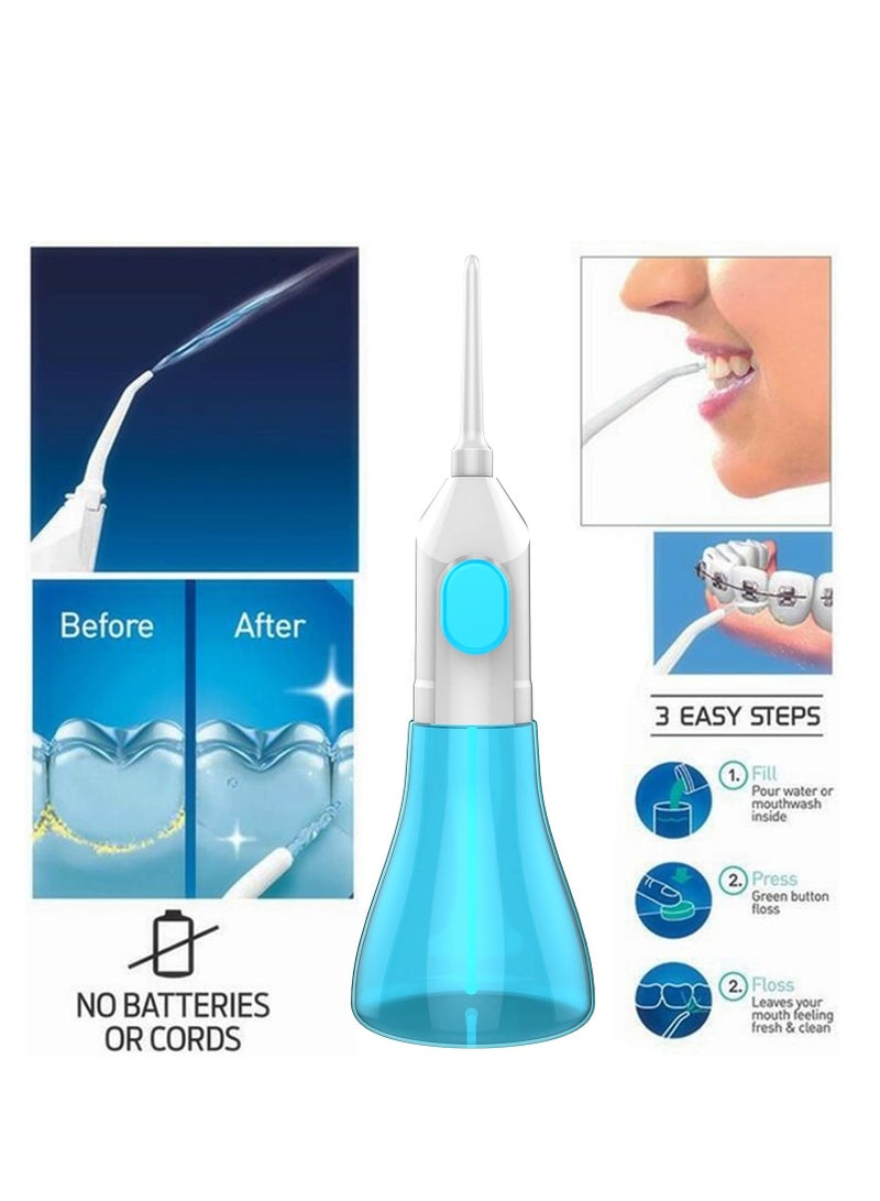 Excefore Water Flosser Oral Irrigator for Teeth, Water flosser portable, Manual Water flosser cordless, Braces Cleaning Machine, Cordless Oral Irrigator, for Travel and Home - Image 2