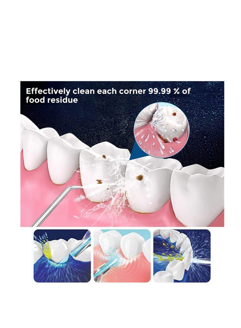 Excefore Water Flosser Oral Irrigator for Teeth, Water flosser portable, Manual Water flosser cordless, Braces Cleaning Machine, Cordless Oral Irrigator, for Travel and Home - Image 3
