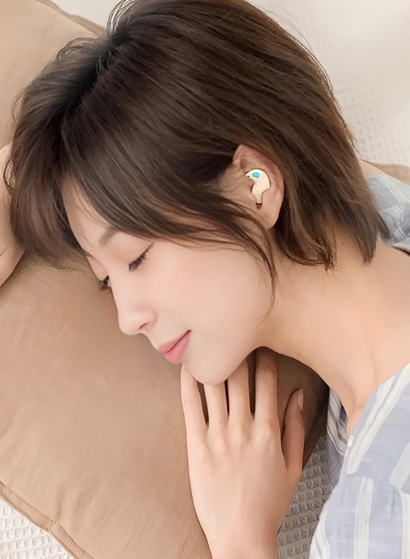 أبلينم سماعات أذن لاسلكية حقيقية، سماعات أذن بلوتوث 5.49 بوصة، 4 ميكروفونات، مكالمات واضحة، سماعات أذن بلوتوث، تحكم باللمس، وقت تشغيل 40، IPX6 مقاومة للماء TWS، سماعات أذن خفيفة الوزن - Image 2