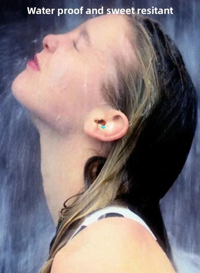 أبلينم سماعات أذن لاسلكية حقيقية، سماعات أذن بلوتوث 5.49 بوصة، 4 ميكروفونات، مكالمات واضحة، سماعات أذن بلوتوث، تحكم باللمس، وقت تشغيل 40، IPX6 مقاومة للماء TWS، سماعات أذن خفيفة الوزن - Image 4