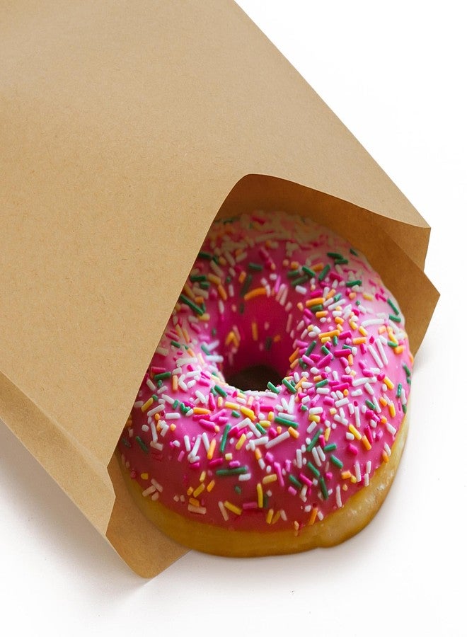 LoveBB 200 Pack Kraft Paper Sandwich & Cookie Bags, Greaseproof Pastry Bags for Snack, Treats, Bread, Baked Goods, Fries, Muffins (5.7x7 Inch) - Image 2