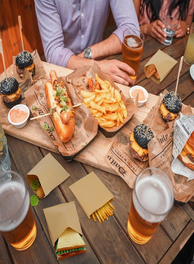 LoveBB 200 Pack Kraft Paper Sandwich & Cookie Bags, Greaseproof Pastry Bags for Snack, Treats, Bread, Baked Goods, Fries, Muffins (5.7x7 Inch) - Image 4