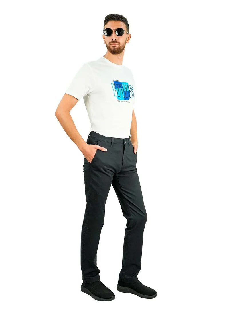 GIORDANO Men's Slim Tapered Khakis