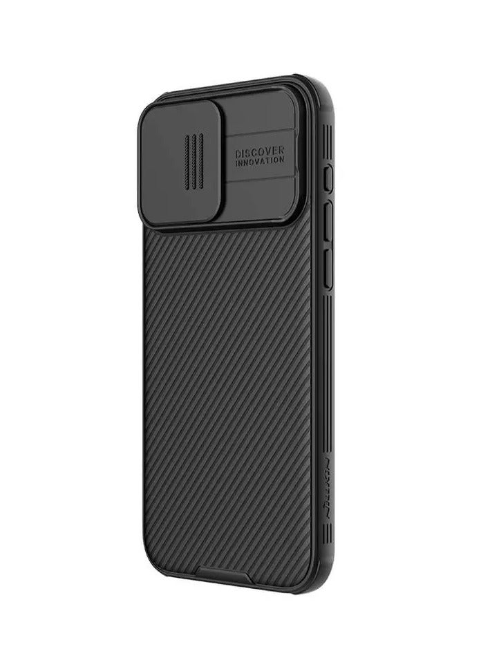 Nillkin Camshield Pro Magnetic Case for iPhone 15 Pro – Sleek Black Cover with Sliding Camera Protection and MagSafe Compatibility, Supports Wireless Charging (6.1 inch)  - Image 2