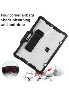 Generic Case for Microsoft Surface Pro 11 (2024),Clear Durable Anti-Drop Smart Tablet Cover with Hand Strap,Pen Holder and Shoulder Strap  - Image 5