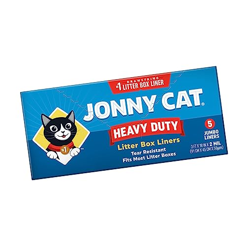 JONNY CAT Litter Box Liners, Convenient and Durable Disposable Cat Litter Liners for Easy Cleanup, Extra Thick and Tear-Resistant (Pack of 4) (4 Items) - Image 5