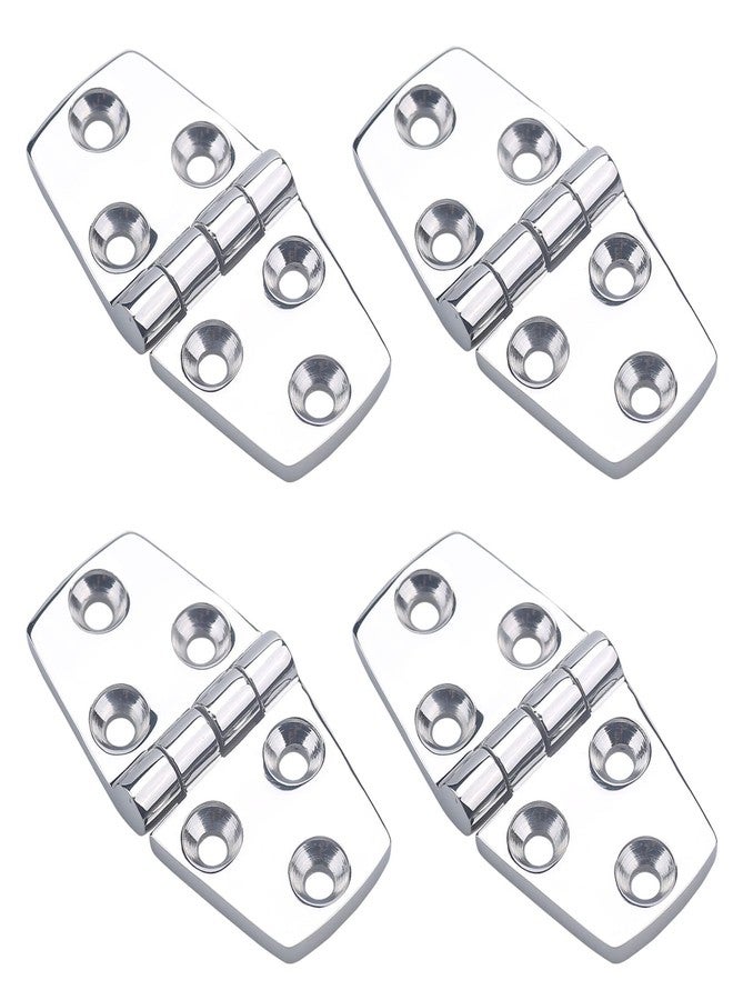 MX Stainless Steel Boat Hinges, 3" x 1.5" Marine Cabinet Hatch Door RVs Hinges 4pcs - Image 1