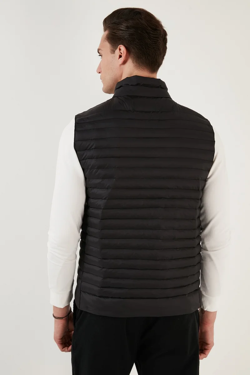 Buratti Regular Fit Stand Collar Pocket Quilted Puffer Vest Men's VEST 497KIM