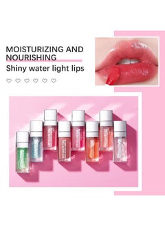 Gecomo Hydrating Lip Glow Oil Moisturizing Lip Glow Oil Nourishing Glossy Transparent Lip Oil Plumping Lip Oil Lip Balm Nonsticky Tinted Toot Lip Balm For Lip Care (Clear) 0.2 Oz  - Image 4