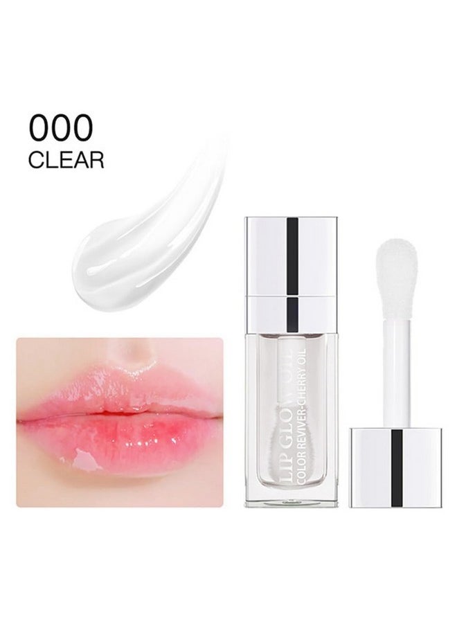 Gecomo Hydrating Lip Glow Oil Moisturizing Lip Glow Oil Nourishing Glossy Transparent Lip Oil Plumping Lip Oil Lip Balm Nonsticky Tinted Toot Lip Balm For Lip Care (Clear) 0.2 Oz  - Image 2