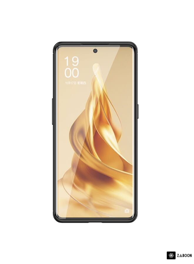 Green Tiger For OPPO Reno9 Pro+ Carbon Fiber Texture Shockproof TPU Phone Case(Black) - Image 3