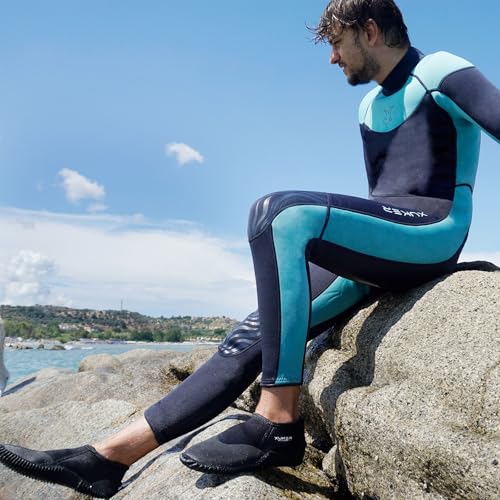 XUKER Neoprene Diving Scuba Boots Men Women 3mm Wetsuit Water Booties with Anti-Slip Sole Sand Beach Shoes - Image 2
