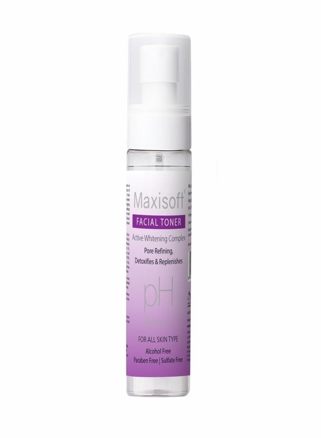 Maxisoft Facial Toner | Alcohol-Free pH Balancer | Deeply Cleanses, Hydrates, and Refreshes Skin | Reduces Pore Size & Controls Excess Oil | Suitable for All Skin Types | (100 ml Pack of 1) - Image 1