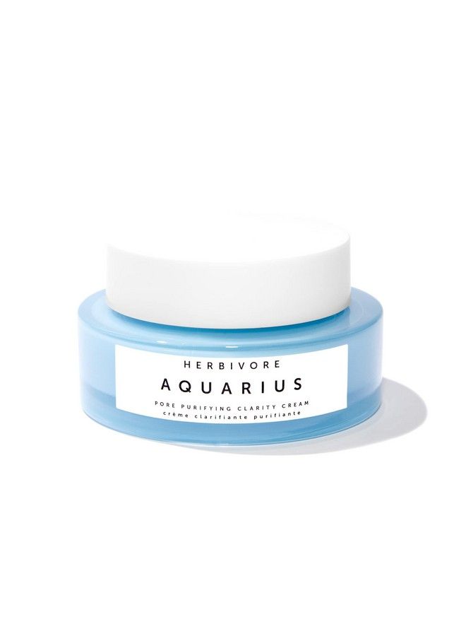 HERBIVORE Botanicals Aquarius Pore Purifying Clarity Cream Daily Moisturizer With Bha To Clean Pores And Balance Skin For A Soft Matte Finish (1.7 Oz) - Image 1