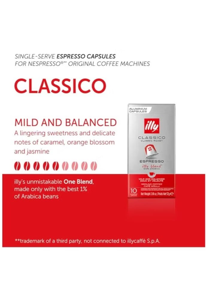 Illy Espresso Classico Coffee Capsules - 10 Capsules  - Image 4