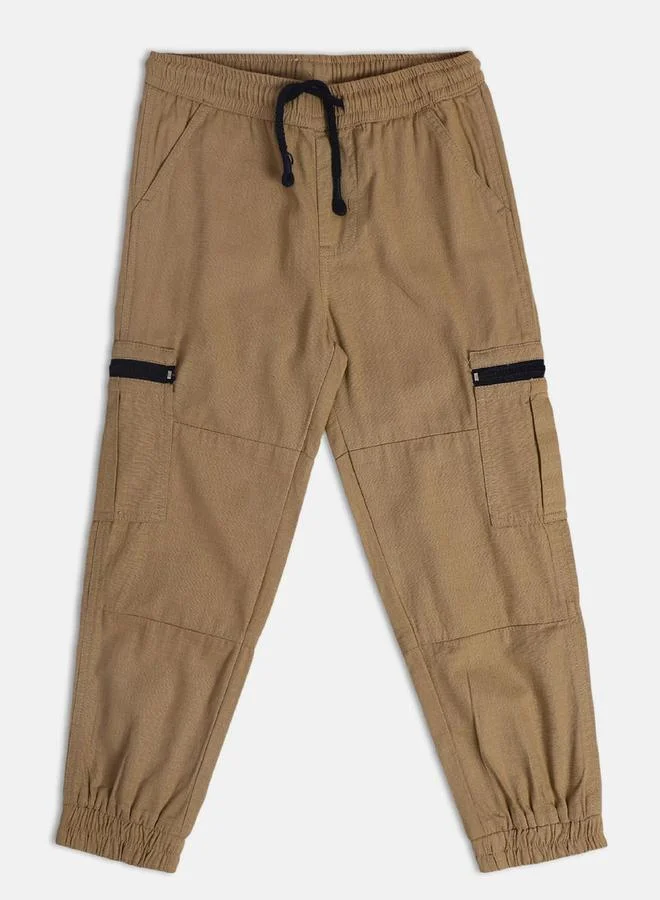 MINIKLUB Boys Cotton Drawstring Cargo Pants
