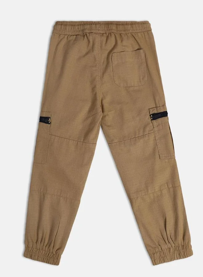 MINIKLUB Boys Cotton Drawstring Cargo Pants