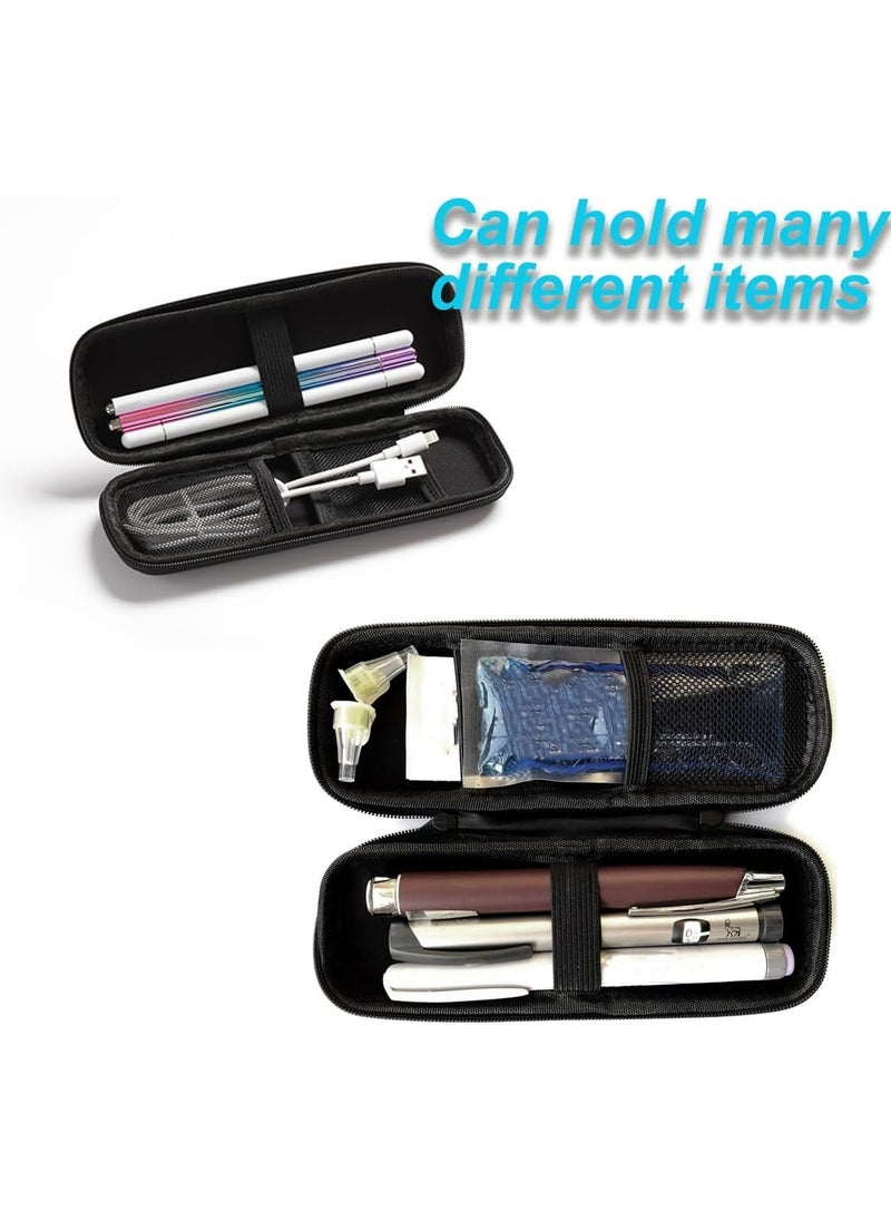 Oasisgalore - Insulin Cooler Travel Case Portable 1 Pieces Insulin Pen Cooling Case Insulated Organizer Black - Image 1