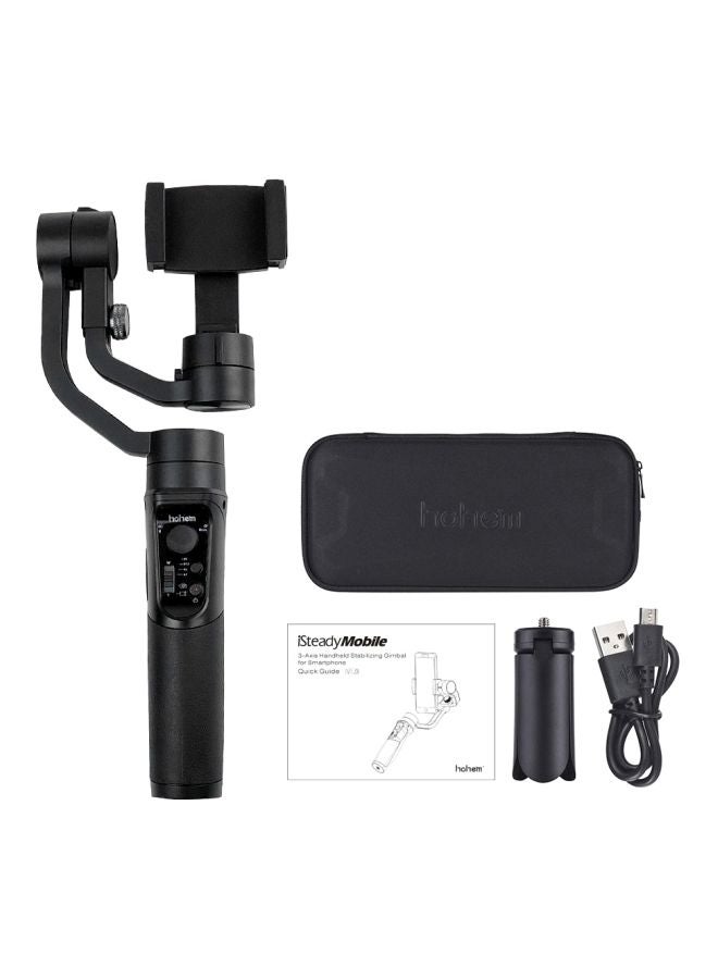 hohem 3-Axis Handheld Stabilizer For Samsung Galaxy S9+/S9/S8+/S8/S7/S6/Q2 Edge Black - Image 1