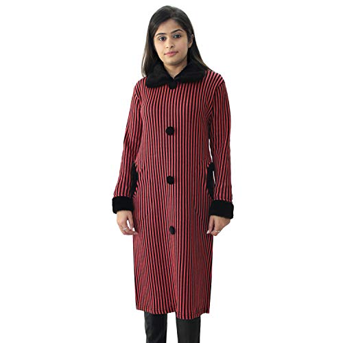 Matelco Women's Wool Straight Straight Fit Kurti for Winters (Ad04Caz45_Black_Parent) (Large, Black) - Image 1