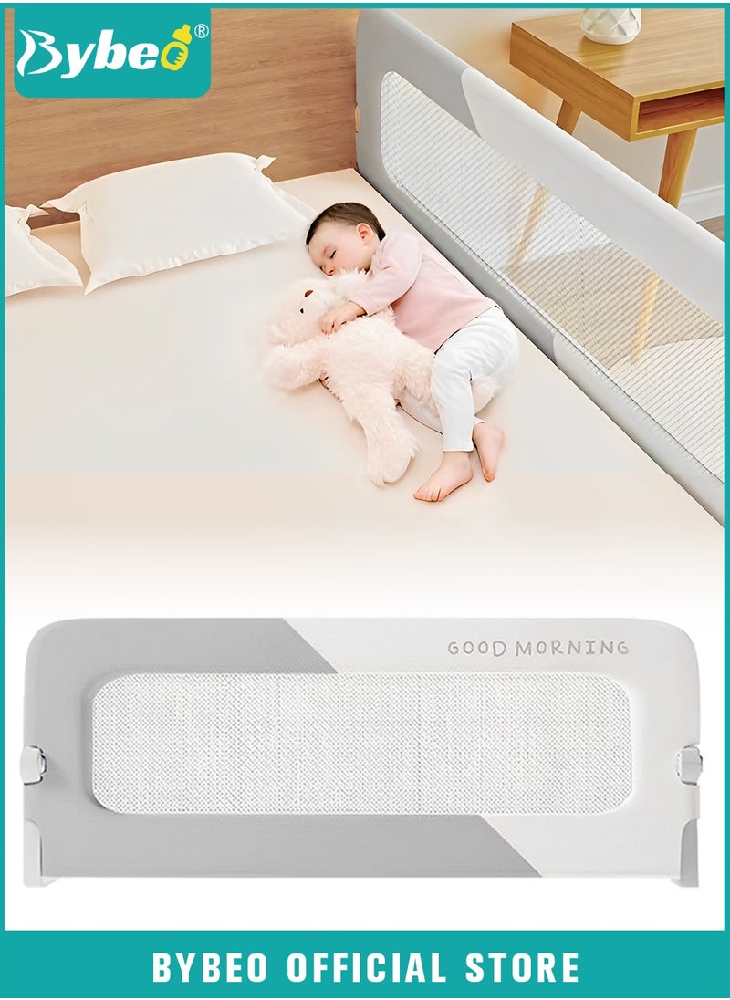 Bybeo - Baby Bed Rail Guard with Reinforced Anchor Safety System, 180 CM - Image 1