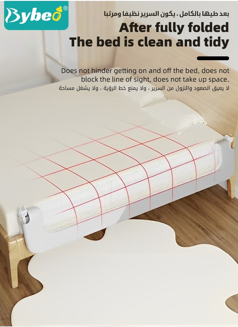 Bybeo - Baby Bed Rail Guard with Reinforced Anchor Safety System, 180 CM - Image 1