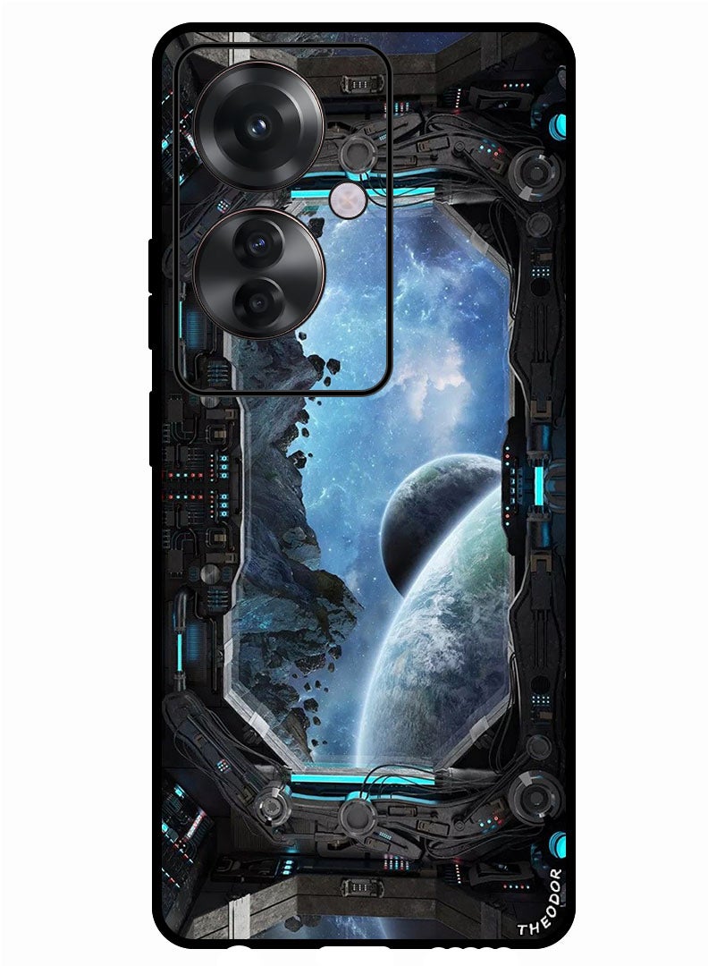 Theodor Protective Case Anti Scratch Shock Proof Bumper Cover For Oppo F25 Pro Space View - Image 1