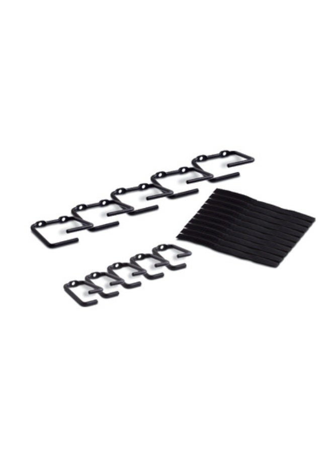 APC NetShelter Cable Management, Rings, Set of 5 small and 5 large, Black - Image 2