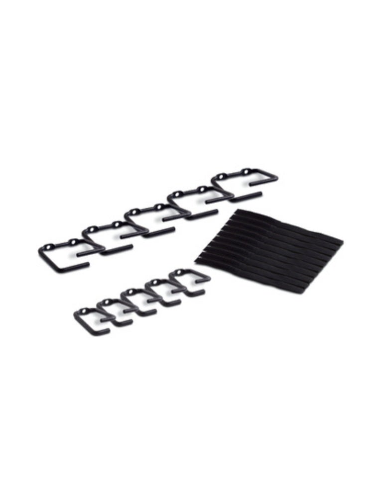 APC NetShelter Cable Management, Rings, Set of 5 small and 5 large, Black - Image 1