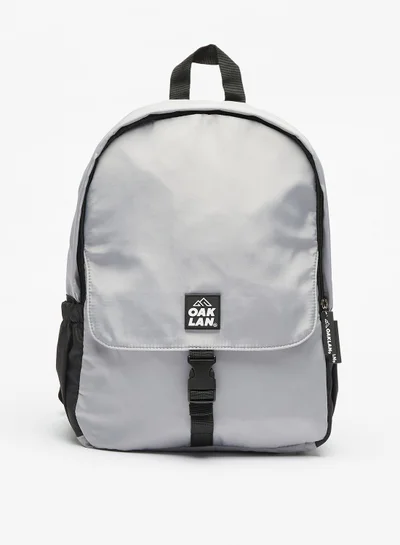 Oaklan by Shoexpress Boys Logo Embossed Backpack with Adjustable Shoulder Straps