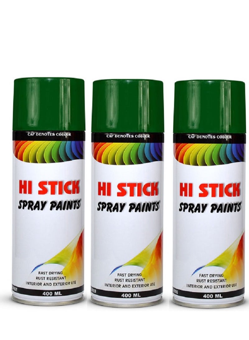 HI STICK Green Spray Paint 6Pcs - Image 2