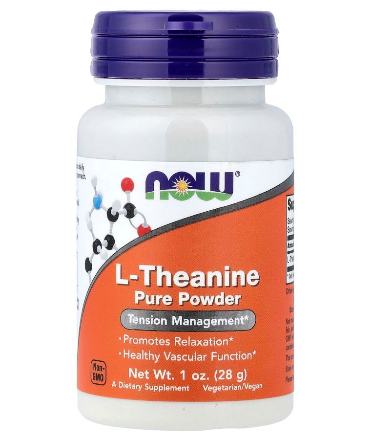 now L-Theanine Pure Powder 1 oz (28 g)