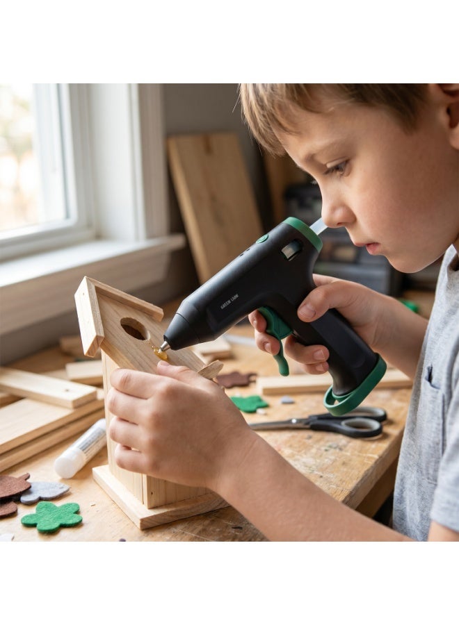 GREEN LION Cordless Electric Glue Gun 7mm Sticks USB-C Rechargeable with 10 Glue Sticks Ergonomic Pistol-Grip Craft Tool Perfect for crafts, DIY home decor and more - Image 3